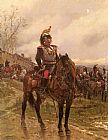 Alphonse de Neuville The Hussars painting